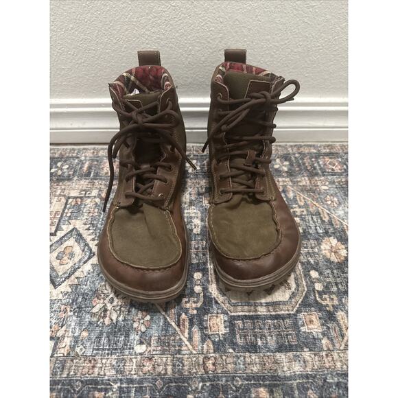 Lems BoulderBoots Timber Men's Size EU 45 Green Plaid Lined Or US 11 - Picture 1 of 7